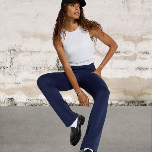 Mondetta NWT Women’s Herringbone Pant Blue Size XL - Picture 3 of 7